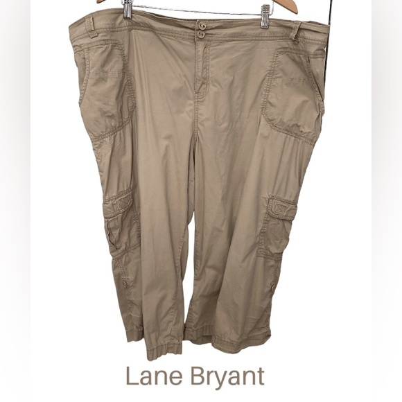 24W Lane Bryant Cropped Cargo Pants - Picture 1 of 15
